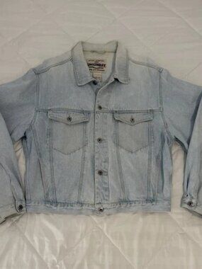 Vintage Unionbay 90s Denim Jacket Mens XL Acid Wash Jean Trucker Jacket Coat XL